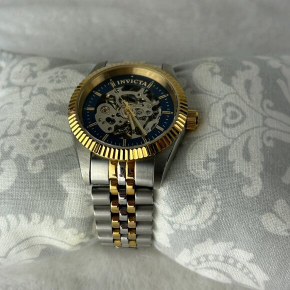 Invicta Specialty Hand Wind Blue Skeleton Dial Ladies Watch 36450 main image 10